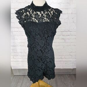 Revolve WYLDR High Roller Romper | Black | Small | EUC